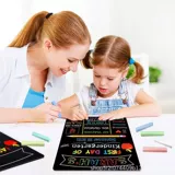 Крестная школа Открытие Blackboard return Sign Студент DIY Двойной доски объявлений День Планирование деревянной школы Рукопись по китайскому и английскому языку