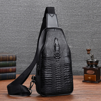 New Chest Bag Boys Casual Personality Fashion Embossed Trend Messenger Bag Zipper Large Capacity Sports Waterproof