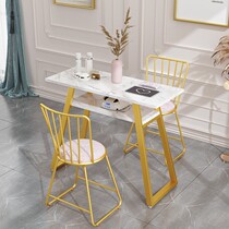 Mechia Table Special Price Economy Type Double Single Brief Modern Beauty Chia Table And Chairs Suit Marble North