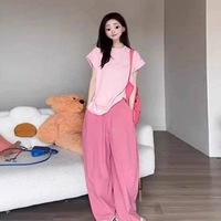 Розовый комплект, розовые штаны