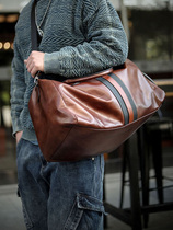 CATHYLADI genuine leather large-capacity simple and fashionable mens handbag business trip bag multi-functional fitness bag