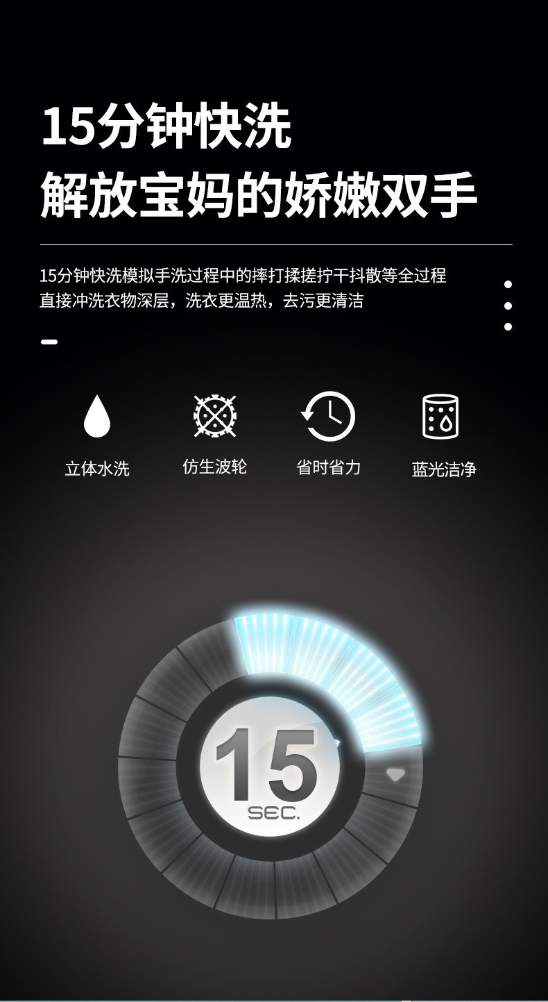 Маленькое автоматическое детское средство для стирки для стирки для домашнего использования 