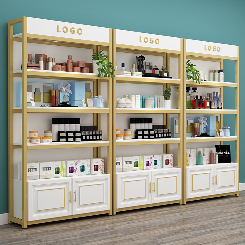 Cosmetics Display Cabinet Iron Art Container LeHigh Sample Cabinet Iron Art Beauty Salon Products Display Cabinet Shelving Display Shelf