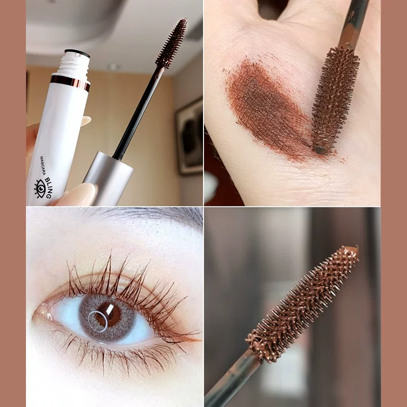 Lengthening curling long dense extra-long base blue mascara, no smudge