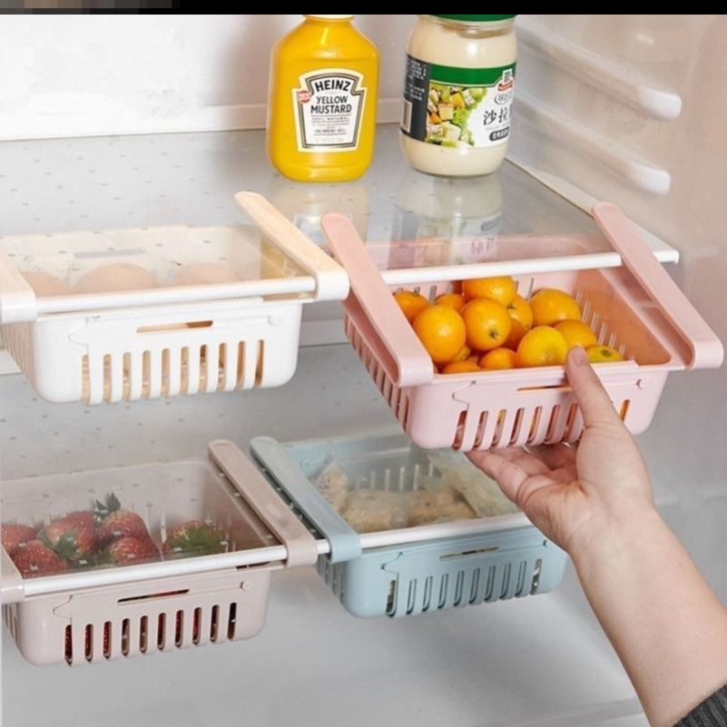 Multifunctional suspended fridge containing box fridge containing box drawers telescopic multipurpose egg fruits and vegetables