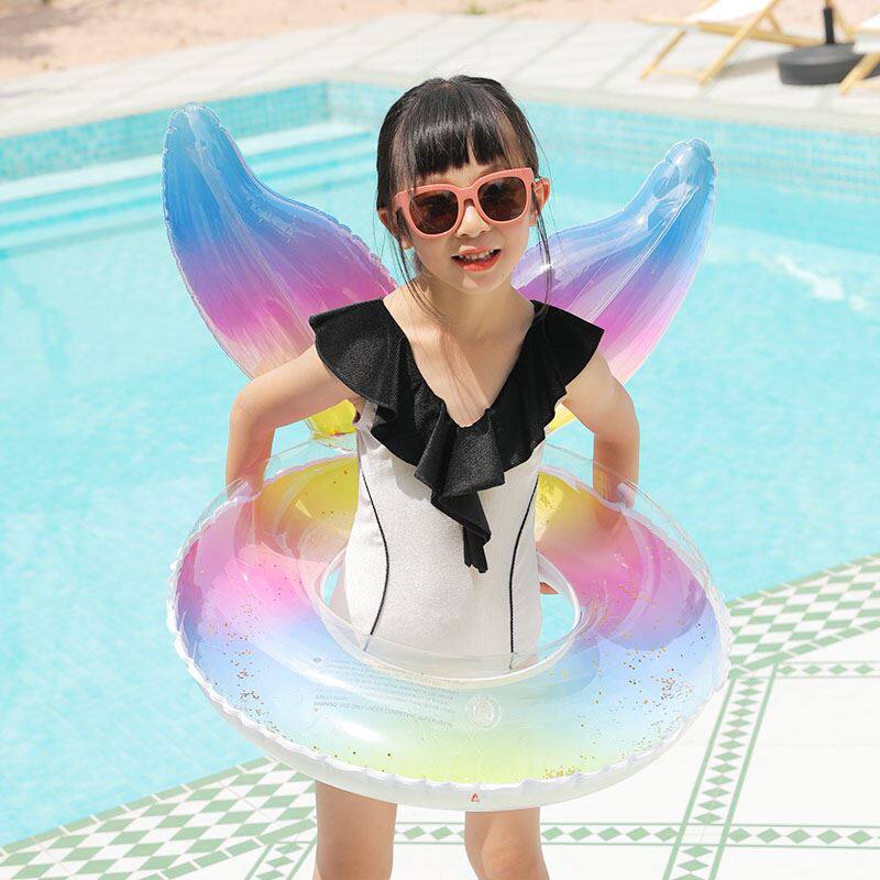 Children's Internet celebrity swimming ring men's anti-rollover thickening children's underarm lifebuoy mermaid tail for girls over 3 years old