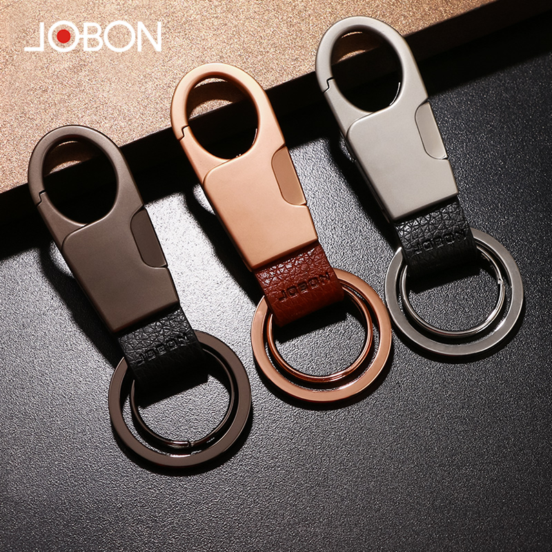 Jobon mid-state car key button male and female waist hanging key chain pendant key ring ring creative gift