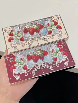 Florasis Strawberry Rococo Eyeshadow 05 Cream Macaron Blue Eyeshadow Palette Highly Pigmented No Fallout 03 in Stock