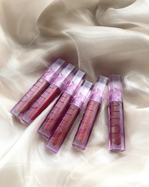 Uhue peach radio wave lip glaze s01s07 floating paradise mirror lip glaze more than white peach fig pie glass lip