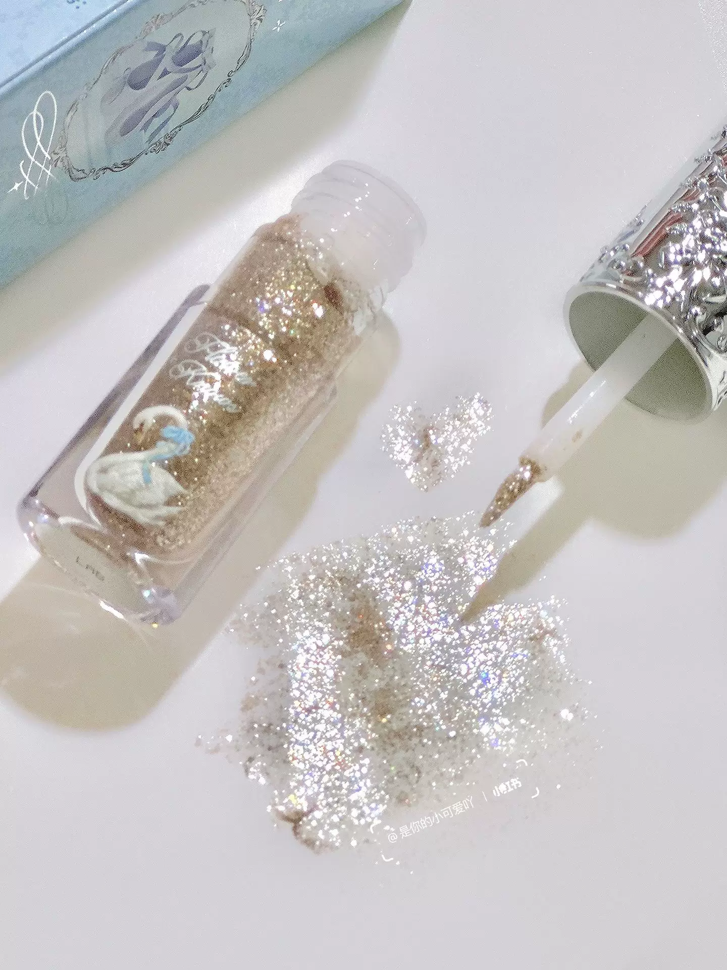 Флюидные тени Flower Knows Swan Ballet 05 Crystal Crack Super Flash Purple Liquid Eyeshadow 0204 Готовы к отправке немедленно