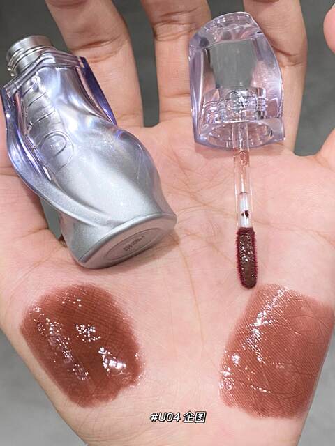 Uhue Home Series Lip Glaze 6D Mirror Water Gloss Film-Forming Non-Stick Cup Summer Whitening Lip Gloss Lipstick