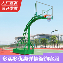 Outdoor basketball rack Junlong can lift outdoor adult standard mobile floor-standing basketball rack special basketball hoop