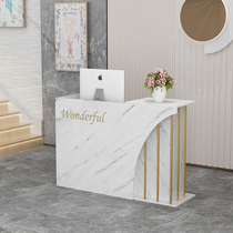 Commercial reception desk bar cashier shop small minimalist modern convenience store beauty clothing store
