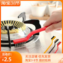 3 installed gas cooker cleaning brushes Home kitchen multifunction cleaning tools brass wire hearth range hood cleaning brush