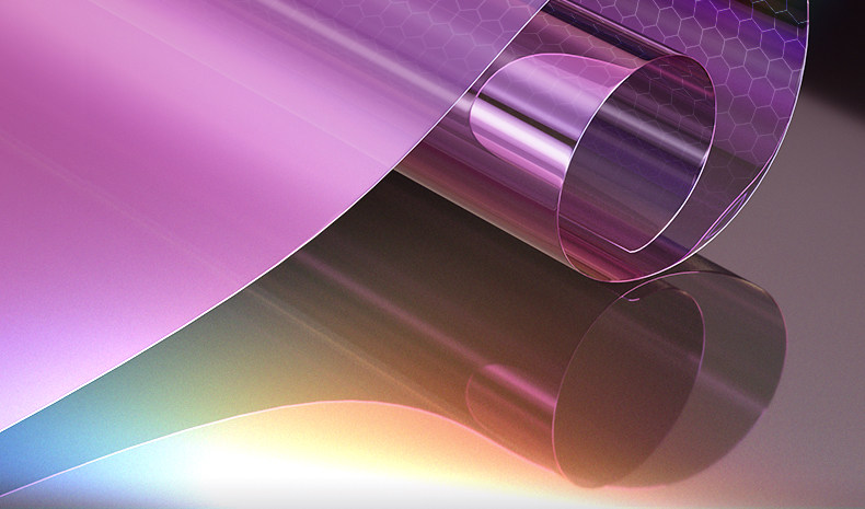 Rose Ghost Car Film Sunscreen Glass Film for Sun Protection, Imperial Heat Insulation Purple Solar Film for Front Windshield Car Glass
