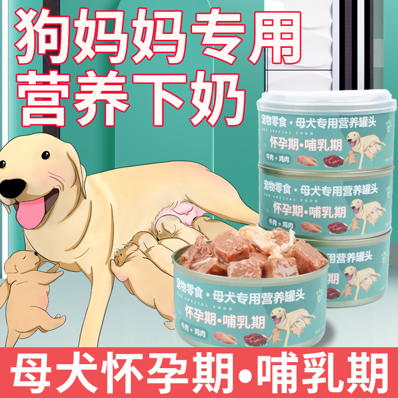 Canned Dog Food for Lactating Dogs, Nutritional Supplements for Pregnant and Postpartum Female Dogs, Special Nutritional Dog Food for Nursing Mothers