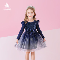 Forest Loli princess dress Children Baby dress girl skirt 2021 New exquisite gauze dress sweet and lovely