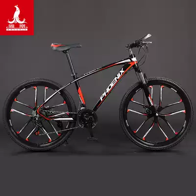Phoenix mountaineering bicycle male and female adult students variable speed 26 inch 24 inch aluminum alloy light cross-country disc bicycle
