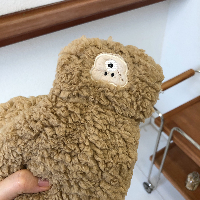 Plush Cute Little Bear Warm for Women's Winter Outdoor Cold Protection Double Layer Thickened Gloves_voghion.com