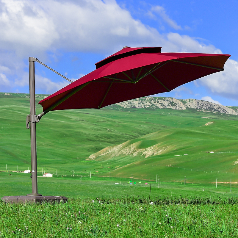 Outdoor Purple Outdoor Parkyard Garden of Rome umbrella for large parasol villa in Sunbrella