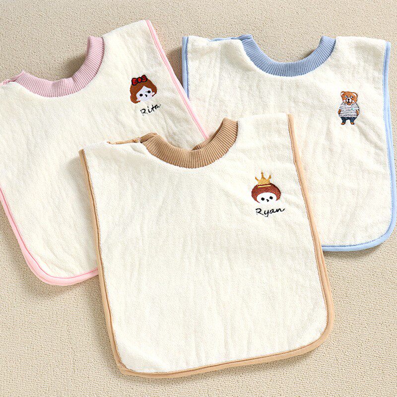 Baby brushing teeth wash towel waterproof children's face wash bib gargle bib child girl super soft baby boy