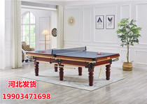 Billiard table standard Type American Home Black Eight Adult Commercial Solid Wood Billiard Table Chinese Style Two-in-1 Table Tennis