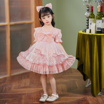 Girl Lolita Princess Skirt Spring Summer Peng Peng Peng Peng Porment Dress Lace Presbyterian Birthday Dress Dress Dress