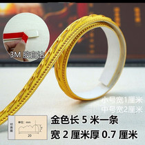 Mirror Trim Lace Wall Self-Adhesive Pvc Cord Background Wall Self-Adhesive Border Wardrobe Styling Mirror Photo Frame