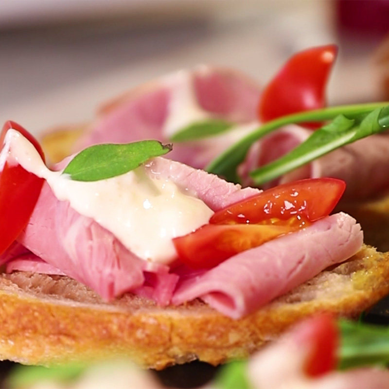 Confee French Paris White Ham 4 Slices Salad Light Meal Ham Slices Ready to Eat 160g