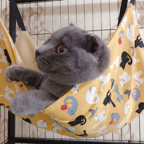 Кошачья подвесная клетка с кошачьим гамаком, висящим гнездом, кошка Осень тысяча висящих кошачьих гнездо