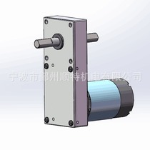 Square reduction DC motor double shaft clamshell motor
