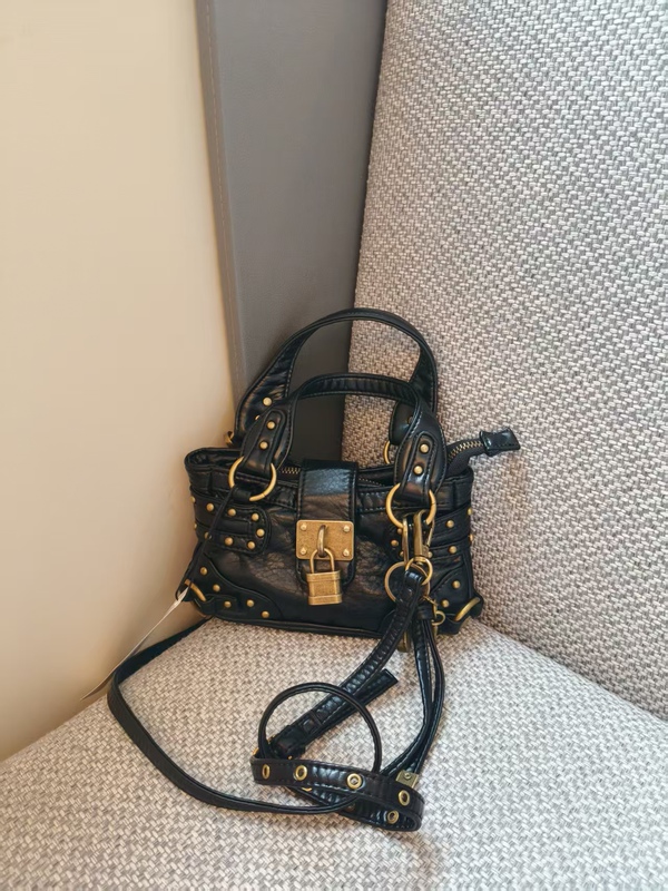 Uo Small Bag 2026 Spring New Model Large Capacity Studded Retro Street Biker Bag Mini Shoulder Bag Phone Bag