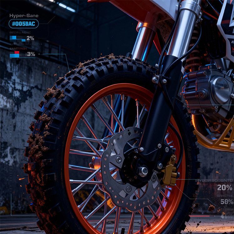 New Model Motorcycle for Children, 125Cc Medium-Sized Mini Motorcycle, Small Off-Road Pure Gasoline Fuel Adult Off-Road Vehicle