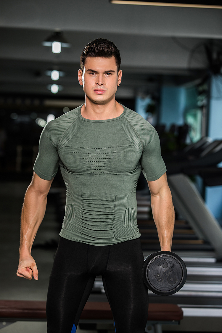 Chỉ có thể thao nam corset bụng corset eo chạy thể dục ngắn tay cơ bắp nam bó sát vest đồ lót nữ