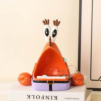 Boss crab key storage ornaments creative entrance entrance tray decoration box cute spongebob surroundings