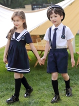 Kindergarten Garden clothes Summer clothing Primary school uniforms 61 Childrens Day Costume Out of service photo class for summer short sleeve suit