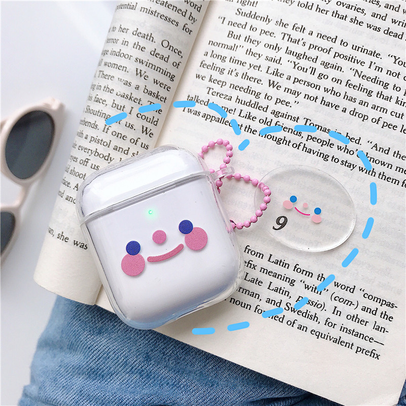 Suitable for airpods protective sleeve AirPods headphone shell Apple 1st generation 2nd generation headphone shell transparent soft shell cute