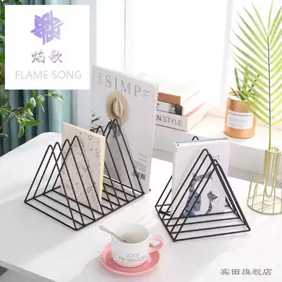 Vinyl record rack classical nostalgic LP record storage compartment vinyl disc storage box CD rack storage shelf