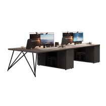 Staff desk combination simple modern double four-person screen staff computer workstation office desk