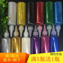 Grooms hair golden powder glitter powder glitter powder diy handmade glitter rose glitter powder bottle