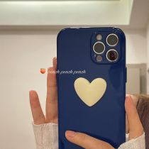 Peach shell Klein blue iphone13 mobile phone shell suitable for apple 12 11promax protective sleeve x silicone xr female xs new 8plus Korean xmax brief about small