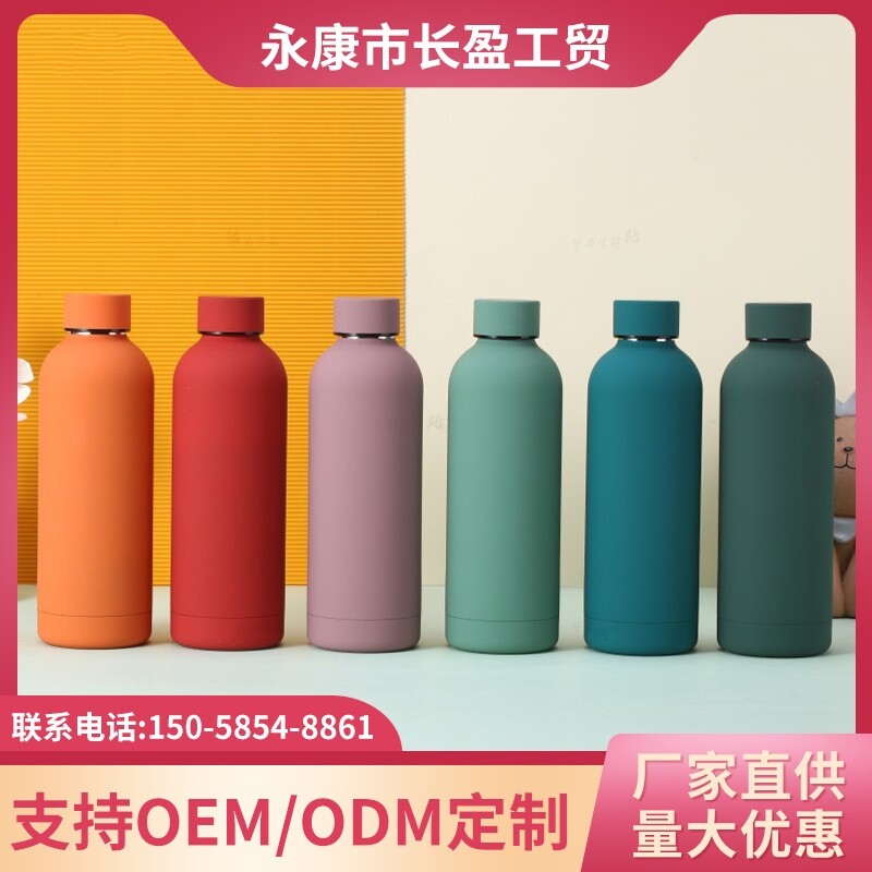 Kettle bottle Amazon small mouth large capacity insulation cup high color outdoor portable vacuum frost movement