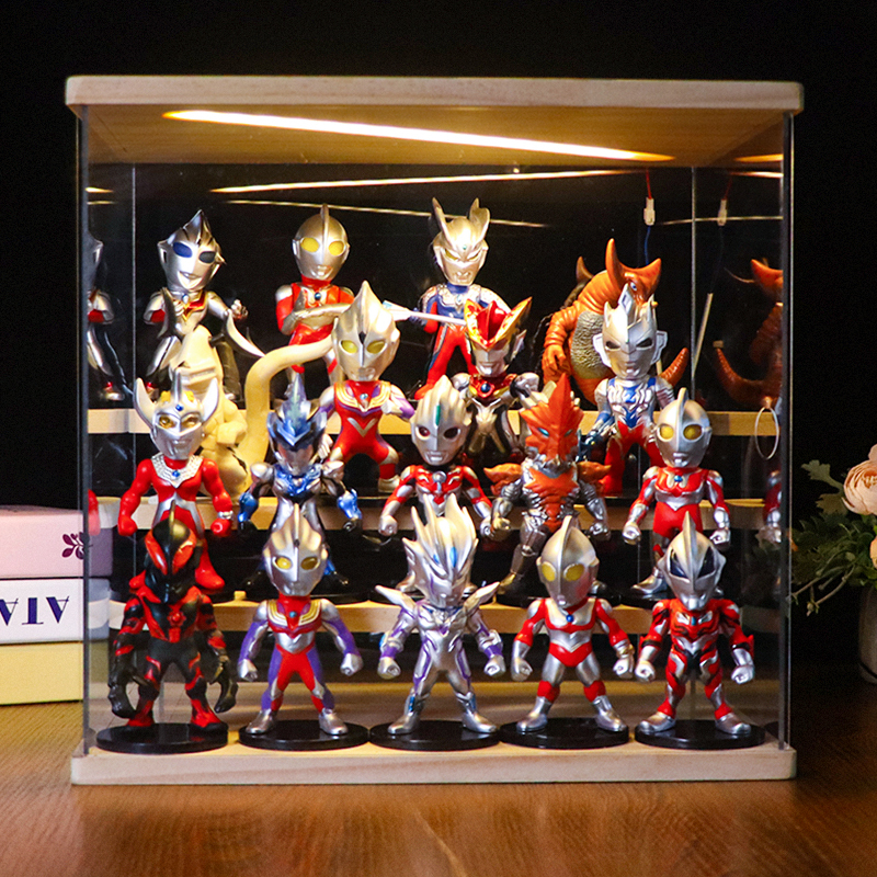 Tiga Ultraman Toy Man Figure Zero Jet Monster Doll Set Birthday Gift for Boys Children Decorative Ornaments