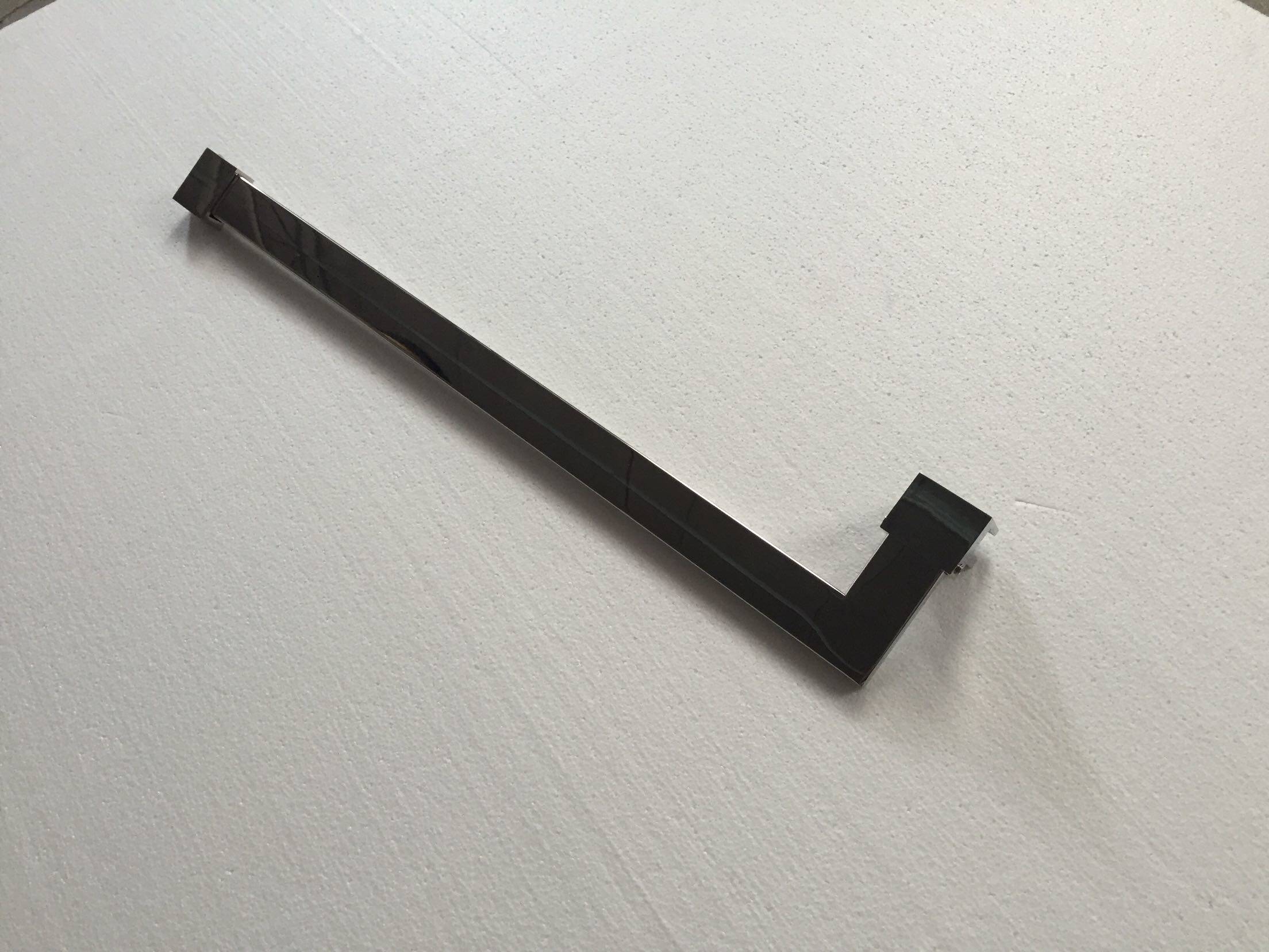 LG00m3 square tube 304 stainless steel right-angle glass screen fixed pull rod side support