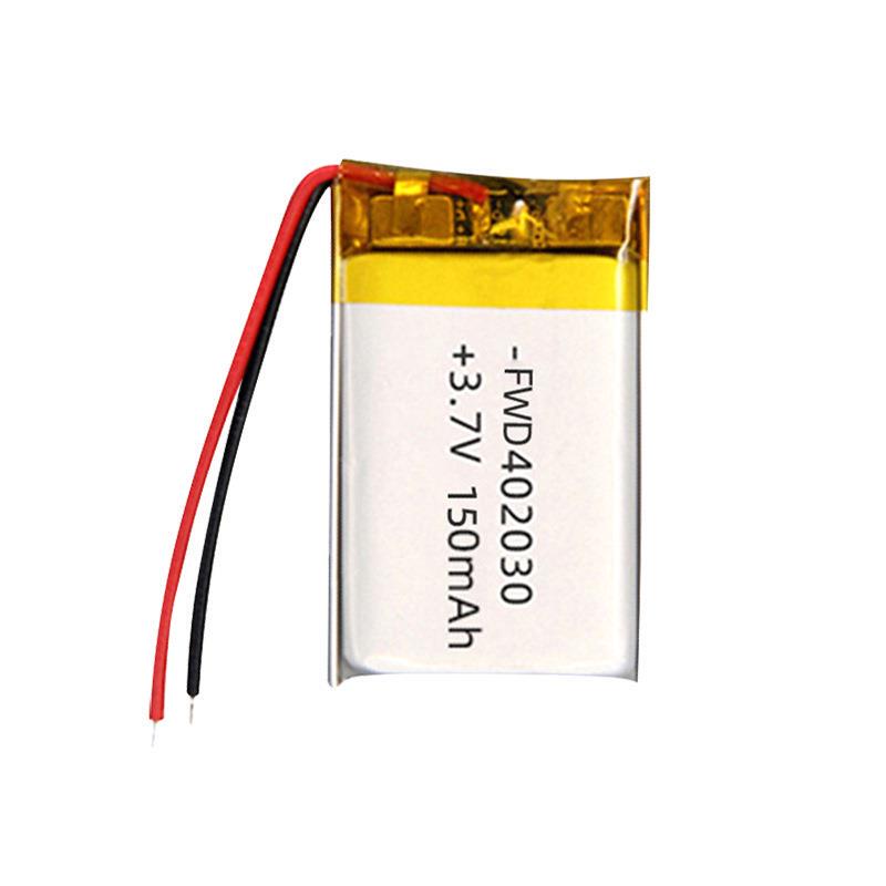 Factory Direct Sales 402030 Polymer Lithium Battery 150Mah Bluetooth Headset 3.7V Lithium-Ion Rechargeable Battery