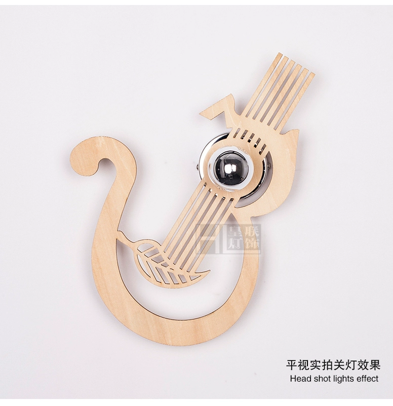Hoàng Liên phòng khách nền TV đèn tường nghệ thuật đèn tường phòng ngủ đèn led ấm áp đầu giường đèn trang trí đèn tường guitar - TV