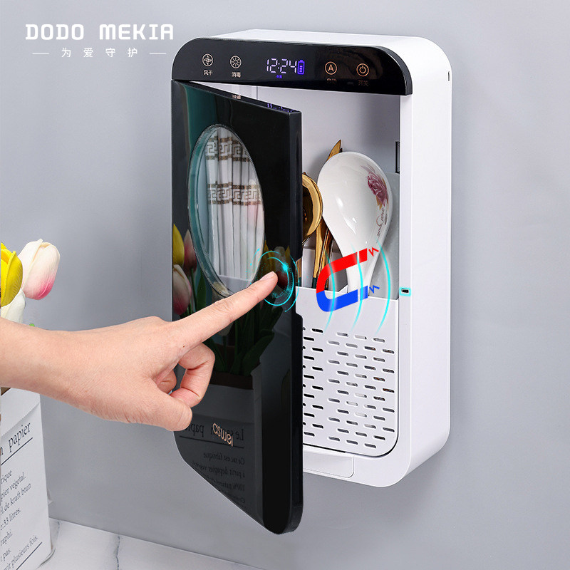 Disinfection chopstick cylinder Home containing box shelve Wall-mounted Chopstick Cylinder Chopstick Cage Quick Sub Spoon Basket Kitchen Drain Bucket-Taobao