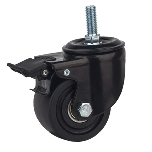 Винтовое универсальное колесо из джинсовой ткани 1,5 дюйма 2-дюймовое промышленное колесо для шкафа 2,5-дюймовое несущее колесо 3-дюймовый ролик с низким центром тяжести