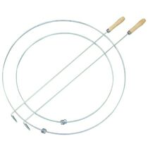 Solid Stainless Steel Rolling Iron Ring Push Iron Ring Nostalgia 80 Rear Toy Children Cirque Rolling Iron Ring Push Iron Ring Elementary School Students