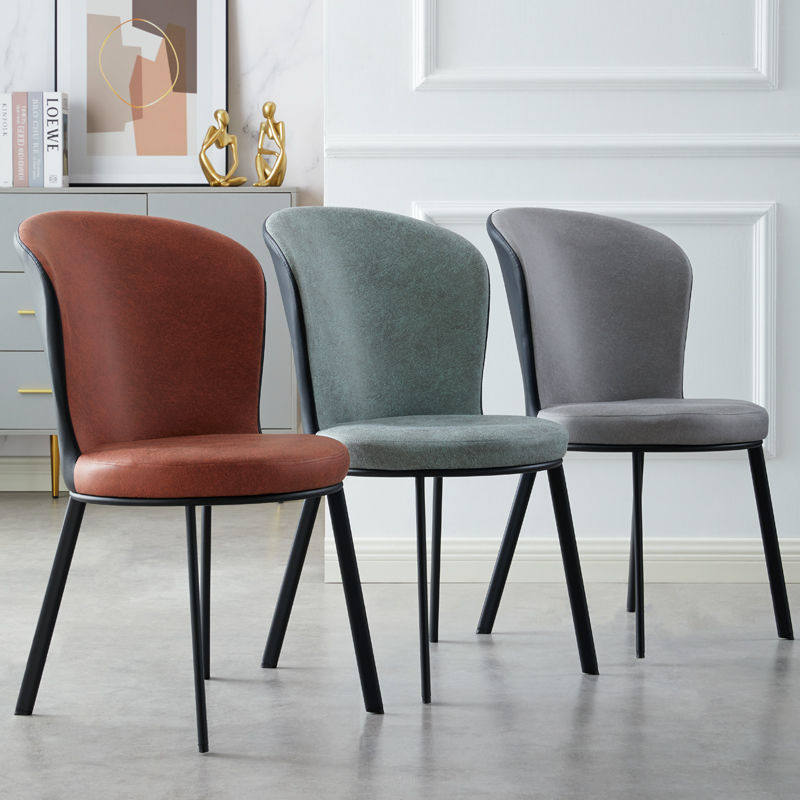 Nordic light luxury chair modern minimalist technology cloth comfortable restaurant backstool hotel chair desk chair